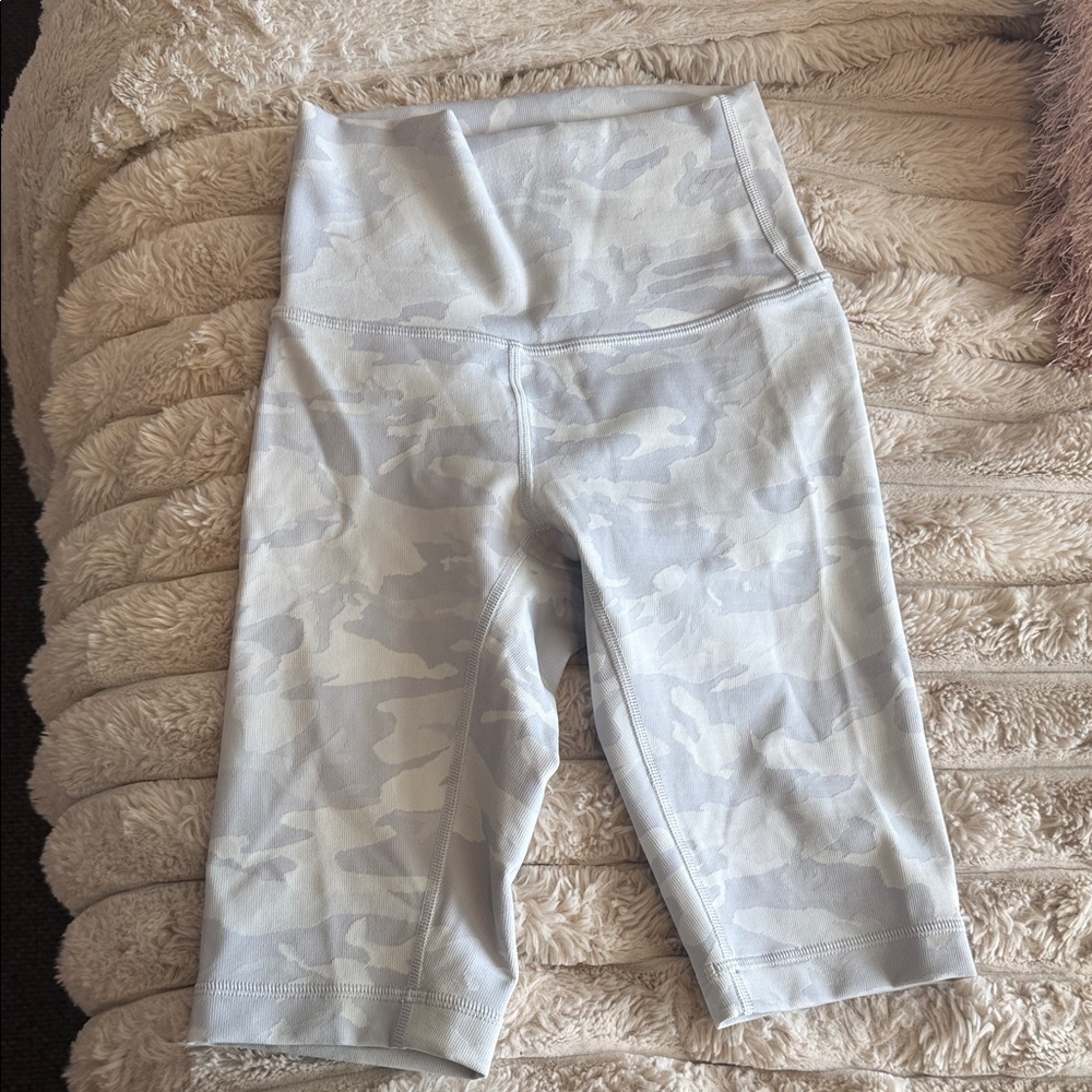 Lululemon Athletica Gray Camo Athletic Shorts